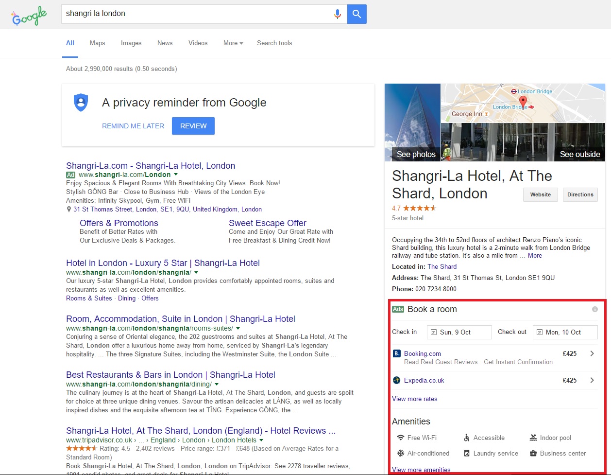 Hotel Booking Google